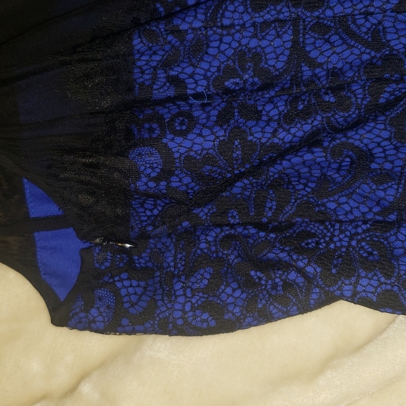 Moulinette Sowers Silk Blur and Black Lace Tulle Dress NWOT - Picture 6 of 9